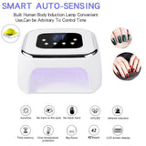 100‑240V 80W UV LED Nail Dryer Lamp Nail Art Gel Curing Light 4 Gears Timing Nail Gel Dryer Lamp