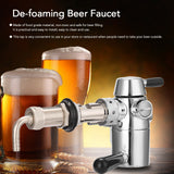 Stainless Steel Homebrew Beer Bottle Fill Tap De-foaming Filling Accessories Fill Tap Beer Bottle Filling Faucet Accessories Set