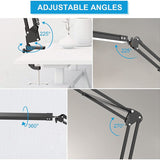 Desk Lamp LED, 14 W Swivel Arm Architect Lamp, Office Table Lamp with 3 Color Modes Eye Protection, Flexible Clamp Light