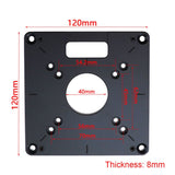 Universal RT0700C Aluminum Router Table Insert Plate Trimming Machine Flip Board C6UE