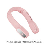 Portable 2400mAh Hanging Neck Fan Foldable Summer Air Cooling USB Rechargeable Bladeless Mute 3-speed Neckband Fans Outdoor