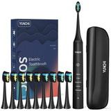 YUNCHI Sonic Electric Toothbrush Rechargeable Ultrasonic Tooth Brush 5 Brushing Modes Smart Timer 40000 Times/Min for Adult