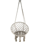 Indoor Outdoor Hammock Chair Macrame Swing,Cotton Rope Hanging Chair Swing Chairs,Baby Cradle,Pets Bed