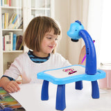 Kid Led Projector Art Drawing Table Toys Child Smart Painting Board Desk Baby Educational Learning Paint Tools Montessori Toys