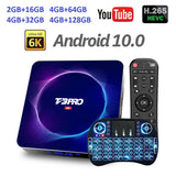 Vmade T3 Pro Android 10 TV Box 4G 32G 64G128G TV Receiver Set Top Box Dual Wifi 2.4G&5G Bluetooth HEVC 265 IPTV Media Player