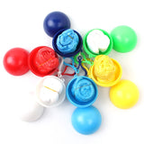Portable Raincoat Ball Women Men Outdoor Rainwear Waterproof Disposable Camping Hooded Ponchos Plastic Keyring Ball Rain Cover