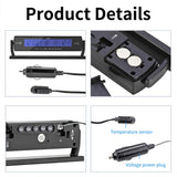 Car Clocks and Temperature with Fahrenheit LCD Backlight , Vehicle Lcd Clock