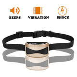 2021 Automatic Dog anti bark collar rechargeable adjustable no barking  rainproof  for dogs training collar dog Accessories
