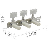 Y-06 Guitar Knobs Guitar Tuner White Head Metal Guitar Knob Acoustic Guitar Knob Guitar Accessories