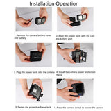 Side Power Supply 4800mah Expansion Battery 2-in-1 Mobile Power Bank With Protective Frame Accessories Compatible For Gopro 9/10