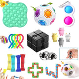 Fidget Toy Set Of Decompression Sensory Toys Marble Relief Gift For Adults Children Sensory Antistress Relief Figet Toys Box
