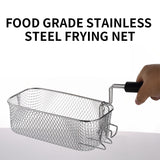 Electric Fryer 6L Household French Fries Machine Fryer Commercial Fries Fried Chicken Small Fryer Set Frying Skewers Pot