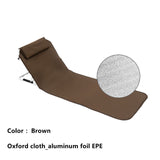 Oxford Cloth Waterproo Beach Mat Outdoor Portable Relax Back Pillow Lounger Folding Seat Cushion Beach Traveling Camping Chair