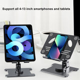Base 360° Rotating Desktop Tablet Stand Multi-angle Adjustable Cell Phone Holder iPad Stand Aluminum Tablet Accessories