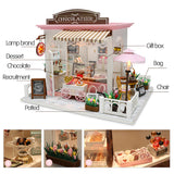 DIY MINI Doll House Miniature DIY Dollhouse With Furnitures Wooden House Waiting Time Toys For Children Birthday Gift C007