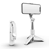 3 In 1  Aluminum Alloymini Wireless  Bluetooth-compatible Selfie Stick With Tripod Foldable Monopods Universal For Smartphone