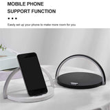 Qi Wireless Charger LED Table Lamp 10W USB Charging Desk Lamp Adjustment Table Bedside Lamp with Phone Holder