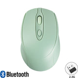 Rechargeable Wireless Bluetooth Mouse Silent 2.4G USB Dual Mode Ergonomic Gamer Mute Mouse For iPad PC Tablet Laptop Macbook