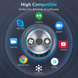 Bluetooth Conference Speaker With Microphone 360° Voice Pickup&amp;Noise Canceling Conference Plug&amp;Play Omnidirectional Mic