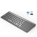 Thin 2.4Ghz Usb Wireless Mini Keyboard With Number Touchpad Numeric Keypad For Tablet Desktop Laptop Pc
