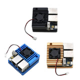 Mini Router Dual Ethernet Ports Power Supply Board with Case for NanoPi R2S
