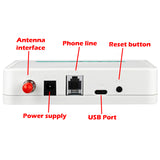 Fixed Wireless Terminal Quad Band GSM SIM Card Phone Line Desktop Caller Dialer GSM850/900/1800/1900MHZ EU Plug