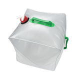 10/20L Water Bag Portable Transparent PVC Outdoor Folding Water Storage Bag Bucket For Car Wash Camping Hiking Picnic