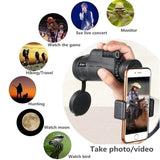 Extra Long 9800M/300000M Compass Flashlight Angle Monocular Telescope Laser Outdoor Hiking Travel Portable Telescope Fashion Acc