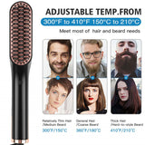 Brush Comb Men Beard Smooth Shape Anti Static Fluffy Straight Beard Comb