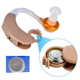F-138 Hearing Aids Battery Powered In Ear Hearing Enhancement Device Adjustable Volume Sound Amplifier For The Elderly & Adults