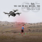 Foldable Mini Drone 4k HD Dual Camera 90 Degree Adjustable Wide-angle Camera Outdoor RC Quadcopter Drone Toys Gifts