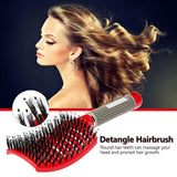 Girls Hair Scalp Massage Comb Hairbrush Bristle Nylon Women Wet Curly Detangle Hair Brush for Salon Hairdressing Styling Tools