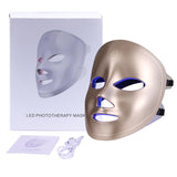 7 Colors LED Face Mask Phototherapy Facial Skin Care Home Anti Wrinkle Acne Smoothing Whitening Wireless Touch Screen