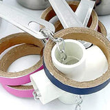 Parrots Toy Bird Pots And Bagel Toy Parrots Stainless Steel Cups Cardboard Ring Toys For Mini Macaws African Greys Cockatoos
