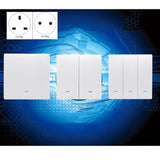 Smart Light Switch LED Push Button Switch Universal WiFi Remote Control for Relay Controller UK EU Plug