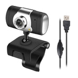 Webcam USB Web Camera With 12 Megapixel 480P Web Cameras Webcams With Light For Computer Laptop