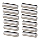 12 Pieces Alnico 5 Humbucker Pickup Polepiece Magnet Slug Rods 15mm for Electric