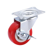 4 PCS Furniture Casters Wheels Soft Rubber Caster Silver Roller Wheel For Platform Trolley Chair Household Accessori E11971