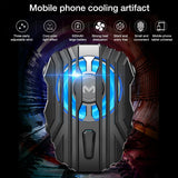 Fashion Mobile Phone Cooler for IPhone Xs Max Xs XR Silent Phone Radiator Controller Handle LED Light Cooling Fan for Samsung