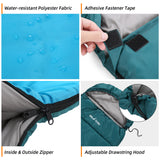 RELAXYEE Camping Sleeping Bag for Adults Outdoor Water-resistant Cold Weather Sleeping Bag Compact Gear for 3 Seasons Traveling