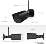 5MP Wifi IP Camera Metal 1080P Wireless Wired CCTV Bullet Camera Outdoor Two Way Audio IR 20m P2P Wifi Camera TF Card Slot iCsee