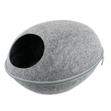 Detachable Cat Bed Breathable Cat Pet Cave Dog Cat Sleeping Bed Natural Felt House With Cushion for Pets Cats Pet Accessories