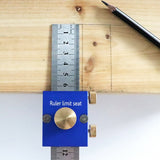 300mm/12 Inch Metric Imperial Double Scale Line Drawing Ruler Stainless Steel Woodworking Line Drawing Tool Woodworking Ruler
