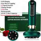 New Electric Cupping Massager For Promoting Cell Renewal Smart Cupping Therapy Set with Red Light Therapy Scraping Massage Tools