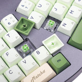Matcha Dye Sub ZDA PBT Keycap Similar to XDA Japanese Korean Russian For MX Keyboard 104 87 61 Melody 96 KBD75 ID80 GK64 68 SP84