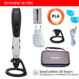 Fashion 3D pen 3D printer Pen and PLA / ABS safety plastic  Can be used outdoors USB powered Free delivery bag Christmas present
