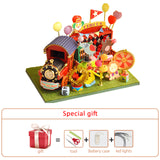 New Diy Dollhouse Kit Wood Little House Miniature Building For Adult Baking Cake Room Kids Toys Doll House Furniture Accessories