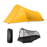 Ultralight Outdoor Camping Tent Backpacking Tent 2 Person Waterproof Tent Aviation Aluminum Support Portable Sleeping Bag Tent