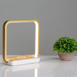 LED Desk Lamp Fast Wireless Charger Adjustable Angle Charging Table Bedside Night Light Phone Charger US Plug