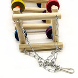 Wooden Bird Swings Ladders Toys Parrot Chewing Climbing Stand Perch Parakeets Playground Colorful Bite Blocks